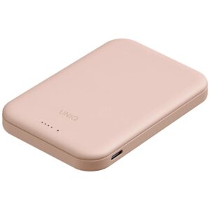 Powerbank UNIQ Lyden Lexa Magnetic 5000mAh PD USB-C MagSafe rožinės spalvos - Image 1