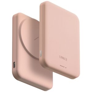 Powerbank UNIQ Lyden Lexa Magnetic 5000mAh PD USB-C MagSafe rožinės spalvos - Image 2