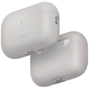 Dėklas UNIQ Lino skirtas AirPods Pro 3 gen Silicone beige - Image 1