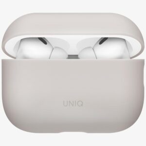 Dėklas UNIQ Lino skirtas AirPods Pro 3 gen Silicone beige - Image 3