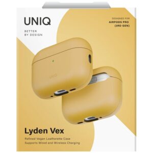 Dėklas UNIQ Lyden Vex to AirPods Pro 3 gen geltonos spalvos - Image 2