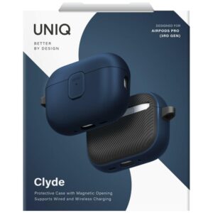 Dėklas UNIQ Clyde skirtas AirPods Pro 3 gen blue-pilkos spalvos - Image 6