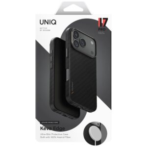 Dėklas UNIQ Keva EDGE Apple iPhone 17 Pro Magclick Charging juodos spalvos - Image 6