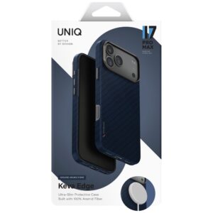 Dėklas UNIQ Keva EDGE Apple iPhone 17 Pro Max Magclick Charging blue - Image 6