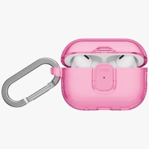 Dėklas UNIQ Glase Pro skirtas AirPods Pro 3 Lock Dėklas rožinės spalvos - Image 2
