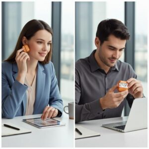 Dėklas UNIQ Veren skirtas AirPods Pro 3 oranžinės spalvos - Image 2