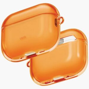 Dėklas UNIQ Glase skirtas AirPods Pro 3 oranžinės spalvos - Image 1