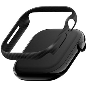Dėklas UNIQ Keva Verge Apple Watch Series 10 / 11 46mm juodos spalvos