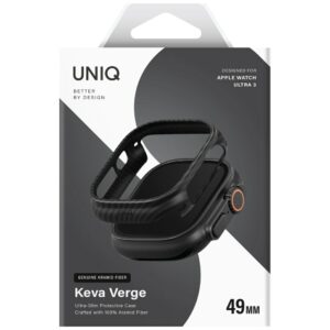 Dėklas UNIQ Keva Verge Apple Watch Ultra / Ultra 2 / Ultra 3 49mm juodos spalvos - Image 2
