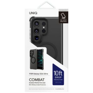 Dėklas UNIQ Combat Samsung Galaxy S26 Ultra Magclick Charging juodos spalvos - Image 3
