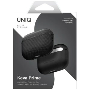 Dėklas UNIQ Keva Prime skirtas AirPods Pro 3 gen juodos spalvos - Image 2
