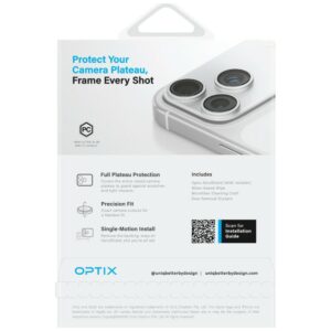 UNIQ Optix Aeroshield Camera Module Protector skirta Apple iPhone 17 Pro Max skaidrus - Image 8