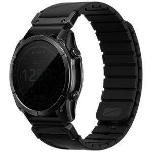 UNIQ Fluo x Smart-Fit apyrankė for Garmin 22mm juodos spalvos - Image 2