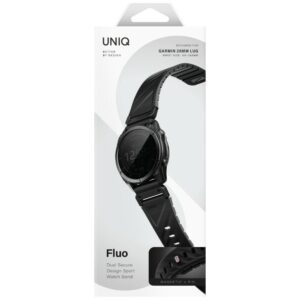 UNIQ Fluo x Smart-Fit apyrankė for Garmin 26mm juodos spalvos - Image 6