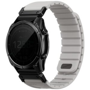 UNIQ Fluo x Smart-Fit apyrankė for Garmin 22mm pilkos spalvos - Image 2
