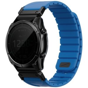 UNIQ Fluo x Smart-Fit apyrankė for Garmin 22mm Blue - Image 2
