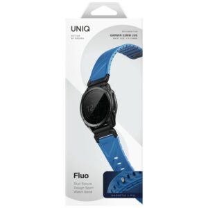 UNIQ Fluo x Smart-Fit apyrankė for Garmin 22mm Blue - Image 6
