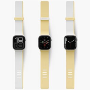 UNIQ watch band Revix IV Premium Apple Watch 42/41/40mm Edition Reversible Magnetic baltos spalvos-yellow - Image 4