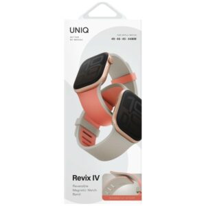 UNIQ watch band Revix IV Premium Apple Watch 49/46/45/44mm Edition Reversible Magnetic rožinės spalvos-beige - Image 6