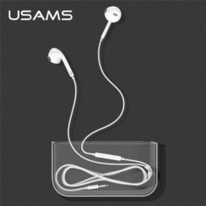 USAMS Stereo Ausinės EP-22 baltos spalvos HSEP2201 3.5mm jack - Image 5