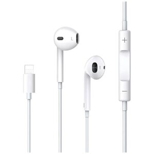 USAMS Stereo Ausinės EP-24 Lightning iPhone 7/8/X/XS/XS Max/XR baltos spalvos HSEP2401 - Image 1