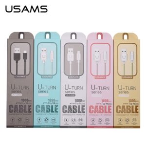 USAMS U-Turn microUSB Kabelis 1m juodos spalvos 2A MICUSBXD01 (US-SJ098)Zapytaj ChatGPT - Image 2