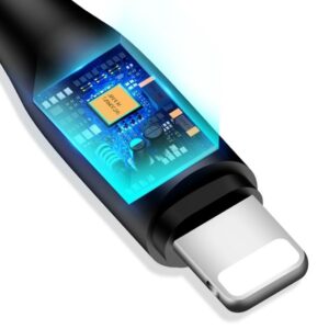 USAMS U18 Lightning 2A Fast Charge Kabelis 1m juodos spalvos SJ266USB01 (US-SJ266) - Image 3