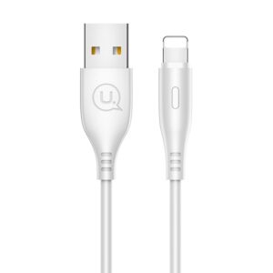 USAMS U18 Lightning 2A Fast Charge Kabelis 1m white SJ266USB02 (US-SJ266) - Image 1