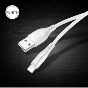 USAMS U18 Lightning 2A Fast Charge Kabelis 1m white SJ266USB02 (US-SJ266) - Image 2