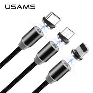 USAMS Magnetic Lightning Adapter bulk silver SJ157USBTA (US-SJ157) - Image 2