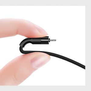 USAMS Braided U5 3-in-1 Kabelis 1.5m 2A juodos spalvos (Lightning/microUSB/USB-C) SJ2193IN101 (US-SJ219) - Image 9