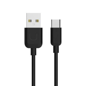USAMS U-Turn USB-C Kabelis 1m juodos spalvos 2A TCUSBXD01 (US-SJ099)