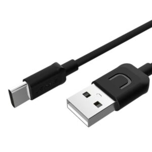 USAMS U-Turn USB-C Kabelis 1m juodos spalvos 2A TCUSBXD01 (US-SJ099) - Image 2