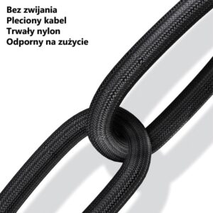 USAMS Braided U33 Lightning Kabelis 1.2m 2A Fast Charging cyan SJ360USB02 (US-SJ360) - Image 3
