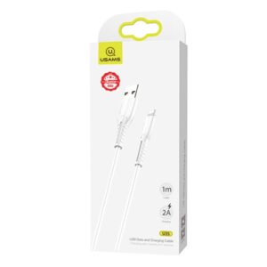 USAMS U35 Lightning Kabelis 2A Fast Charge 1m white SJ364USB02 (US-SJ364) - Image 6