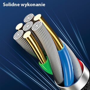 USAMS Braided U-Tone microUSB Kabelis 1.2m Power-off 2A Fast Charging juodos spalvos SJ346USB01 (US-SJ346) - Image 5