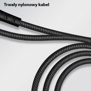USAMS Braided U-Tone microUSB Kabelis 1.2m Power-off 2A Fast Charging juodos spalvos SJ346USB01 (US-SJ346) - Image 8