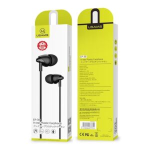 USAMS Stereo Ausinės EP-39 3.5mm juodos spalvos HSEP3901 - Image 3