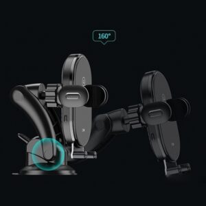 USAMS Inductive Holder US-CD131 15W Automatic for Windshield/Dashboard juodos spalvos CD131ZJ01 - Image 4