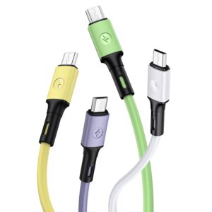 USAMS U52 microUSB 2A Fast Charge Kabelis 1m žalios spalvos SJ435USB02 (US-SJ435) - Image 3