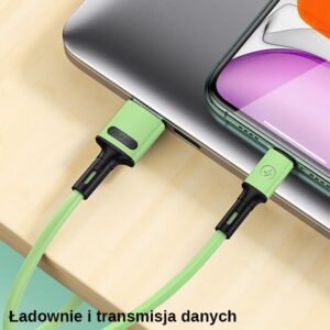 USAMS U52 Lightning 2A Fast Charge Kabelis 1m purple SJ434USB04 (US-SJ434) - Image 4