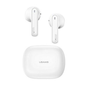 USAMS Bluetooth 5.0 TWS SM Series Belaidės ausinės baltos spalvos BHUSM01 (US-SM001) - Image 1