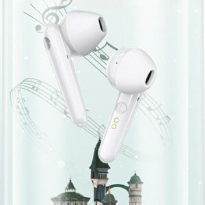 USAMS Bluetooth 5.0 TWS SD Series Belaidės ausinės baltos spalvos BHUSD01 - Image 5