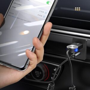 USAMS Bluetooth 5.0 Audio Adapteris USB-AUX gray/tarnish SJ464JSQ01 (US-SJ464) - Image 3