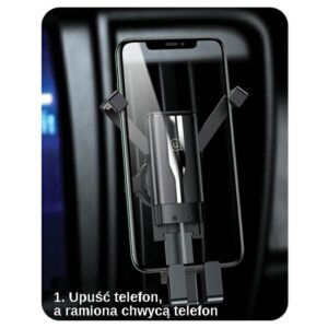 USAMS Gravity Holder for Ventilation Grille juodos spalvos ZJ058ZJ01 (US-ZJ058) - Image 10