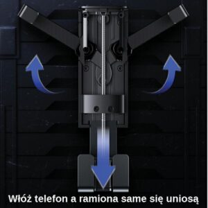 USAMS Gravity Holder for Ventilation Grille juodos spalvos ZJ058ZJ01 (US-ZJ058) - Image 7