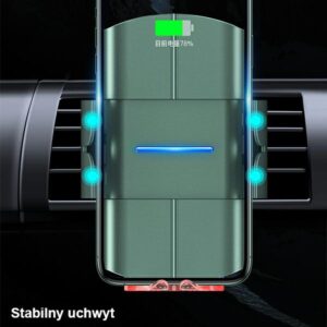 USAMS Inductive Holder US-CD133 10W Automatic for Ventilation Grille žalios spalvos CD133ZJ02 - Image 4
