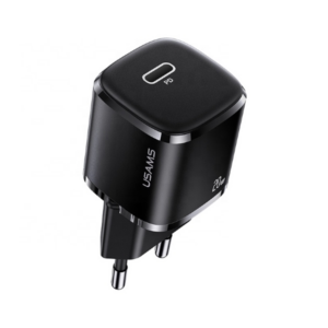 USAMS Laidinis įkroviklis 1xUSB-C T36 mini 20W (only head) PD3.0 Fast Charging juodos spalvos CC124TC01 (US-CC12) - Image 1