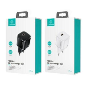 USAMS Laidinis įkroviklis 1xUSB-C T36 mini 20W (only head) PD3.0 Fast Charging baltos spalvos CC124TC02 (US-CC124) - Image 6