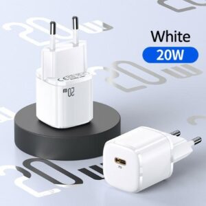USAMS Laidinis įkroviklis 1xUSB-C T36 mini 20W (only head) PD3.0 Fast Charging baltos spalvos CC124TC02 (US-CC124) - Image 2